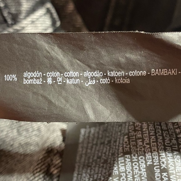 Zara High Waist Paper Bag Acid Wash Western Festival Boho Jean Shorts Size 6 - Picture 9 of 9